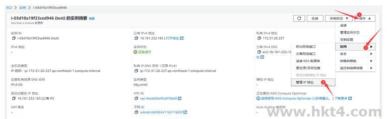 亞馬遜ec2配置ip