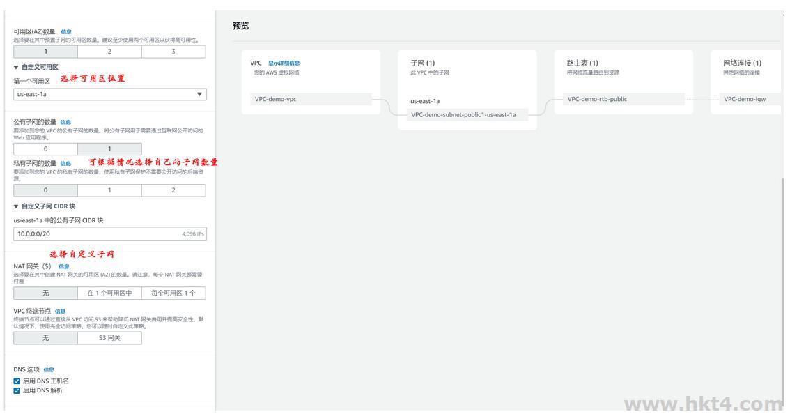 快速創(chuàng)建和設置AWS VPC